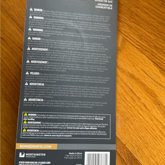 Bernzomatic Gas Cylinder - Picture 2 of 3